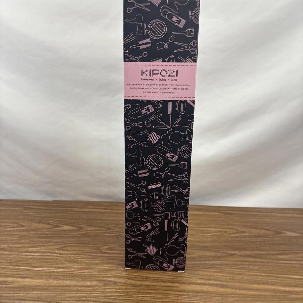 Kipozi 30mm QY-2028 Curling Iron Hair Curler With Ceramic Coating Rose Pink